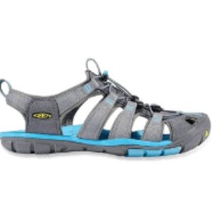 Keen Clearwater CNX Gray and Blue Waterproof Shoes Sport Sandal Women's 9